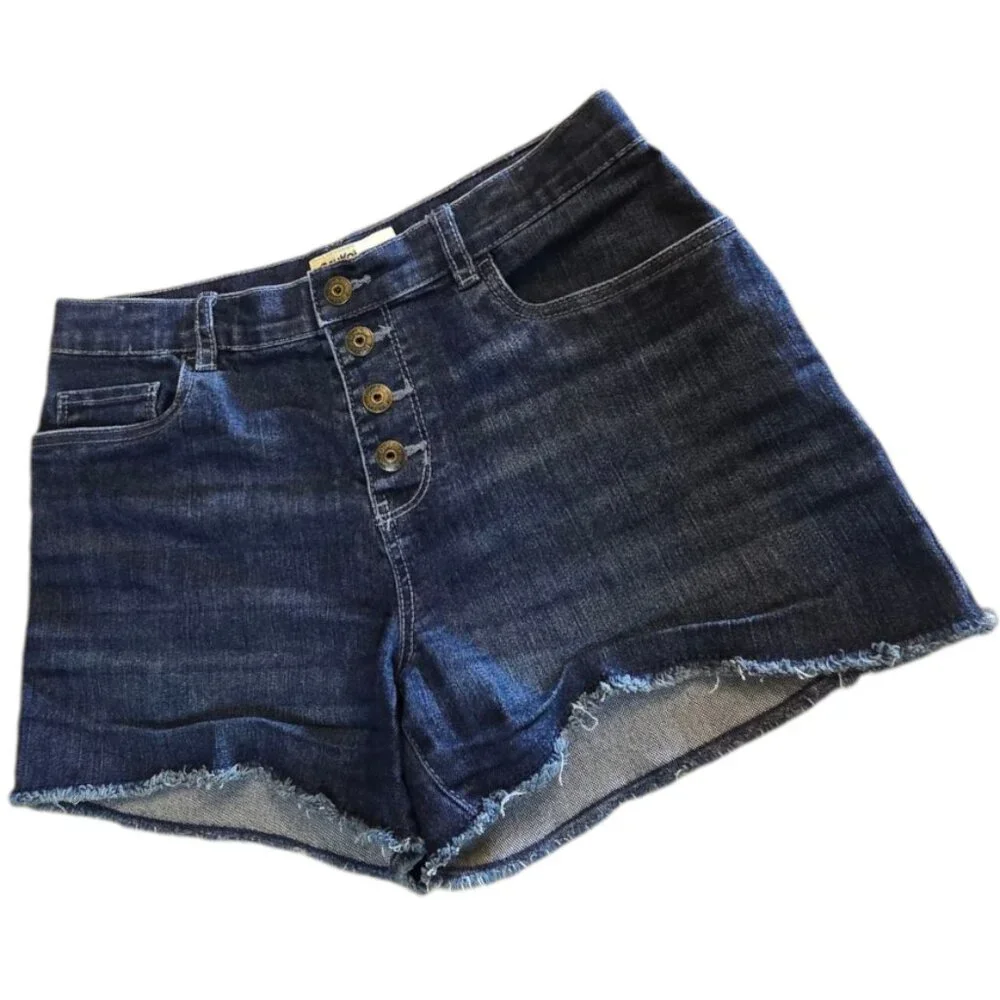 2 Pair Girl's OSHKOSH B'GOSH Denim Shorts sz 12